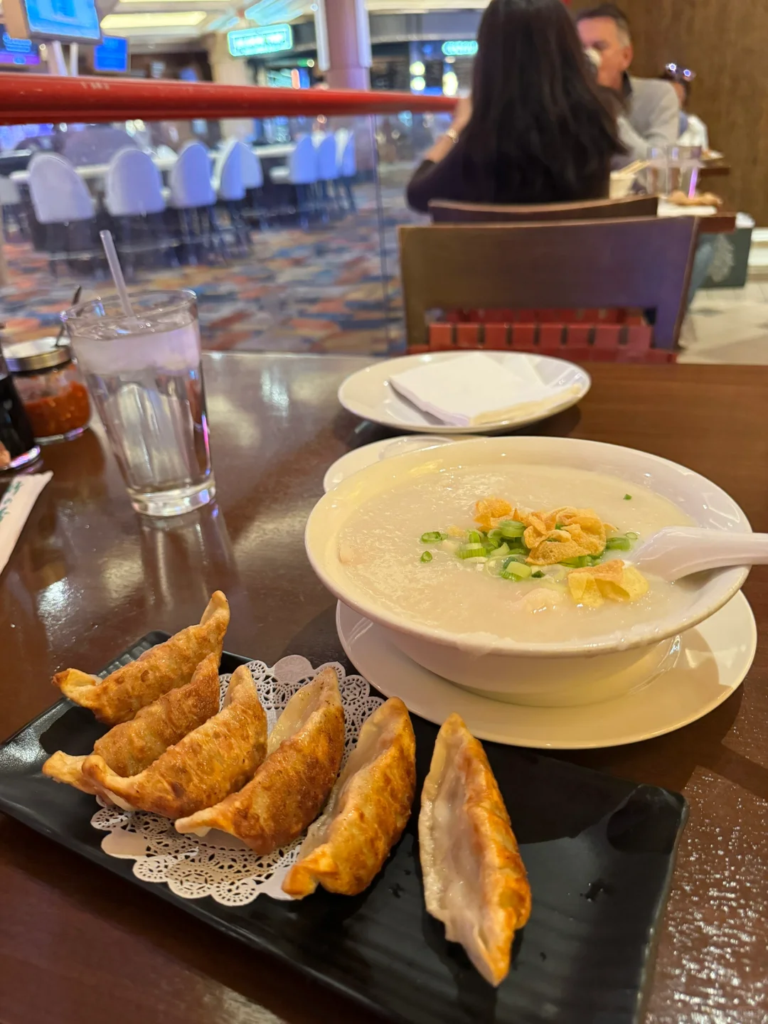 Of course, you have to have congee when you're in Las Vegas!