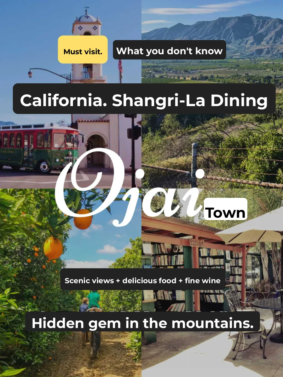 Must-Visit Spot for a Day Trip! California's Shangri-La Town, Ojai
