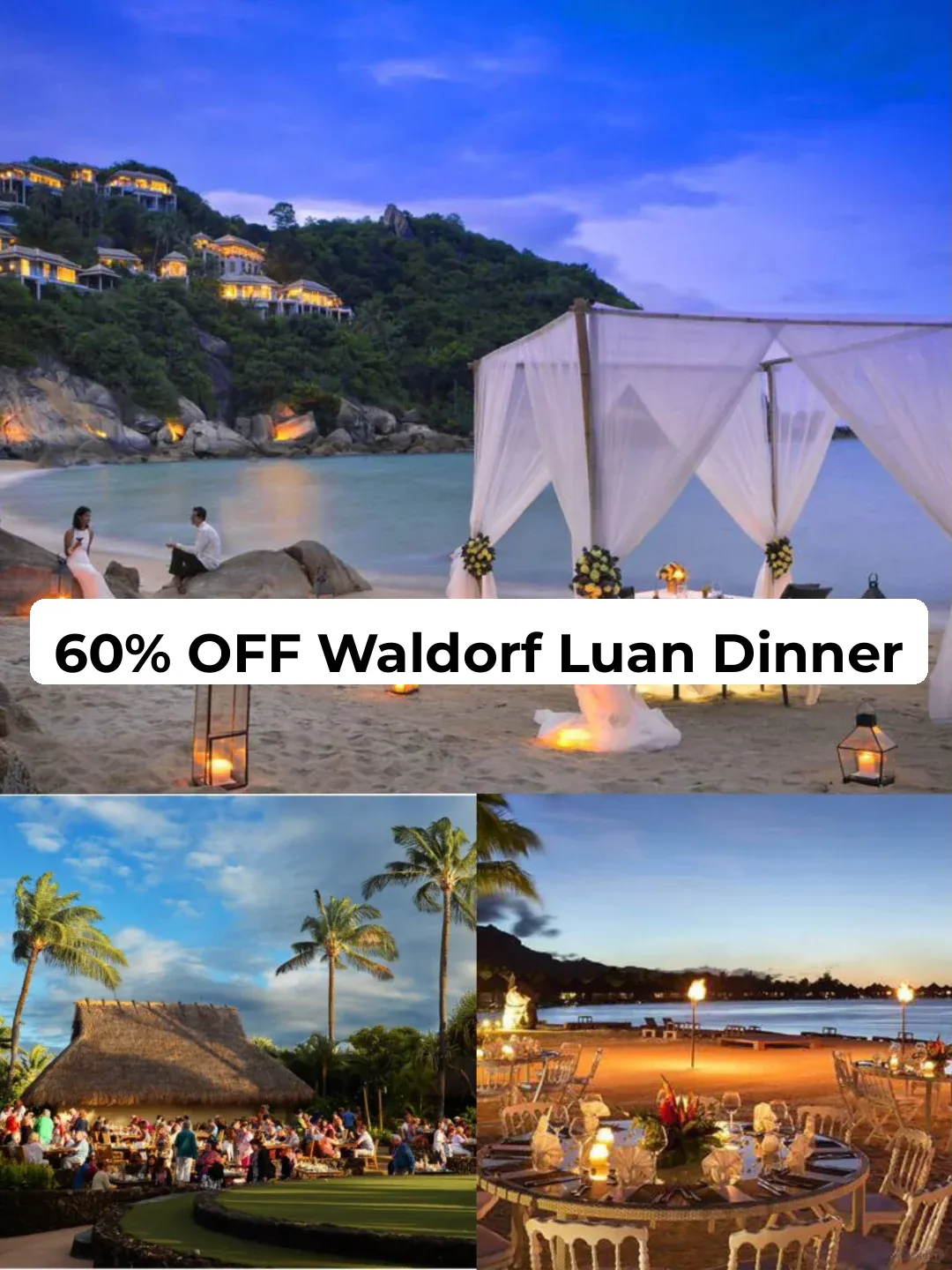 ‼️40% Off Indulgent Dinner at Waldorf Luan