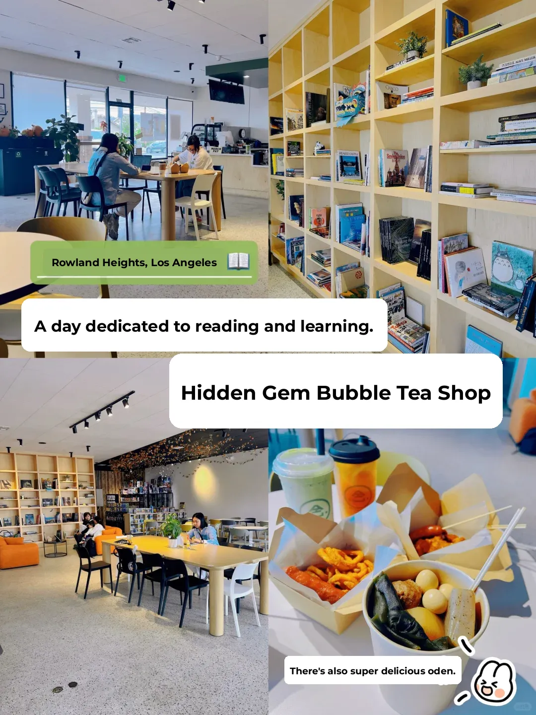 Rowland Heights❣️ Discovered a Gem of a Boba Shop for Studying and Reading
