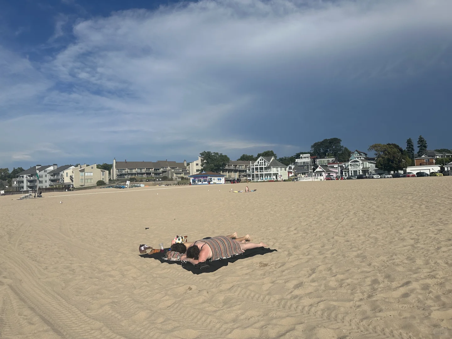 Lakeside Town by Michigan Lake