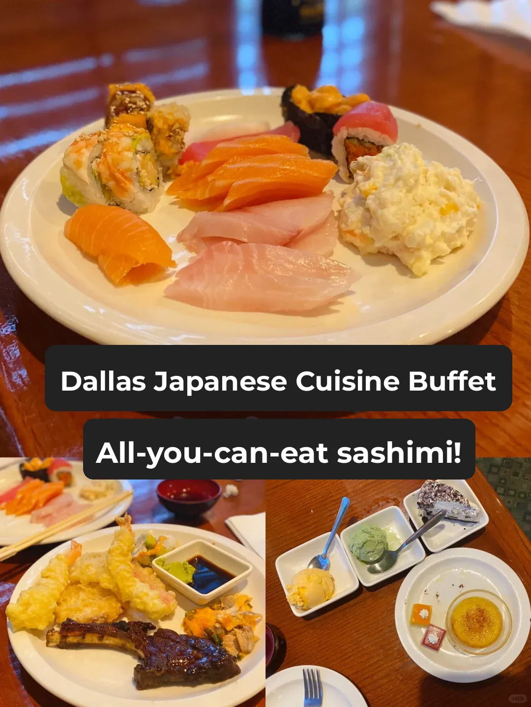 Who else is up for unlimited sashimi and self-serve Japanese cuisine in Dallas?
