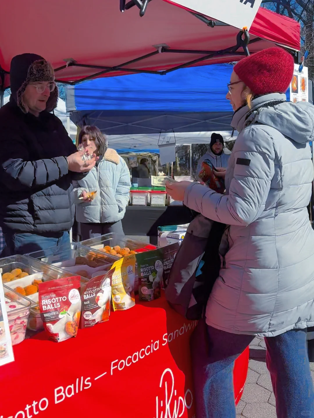 # Spring Morning at the Central Park Greenmarket in Manhattan, New York