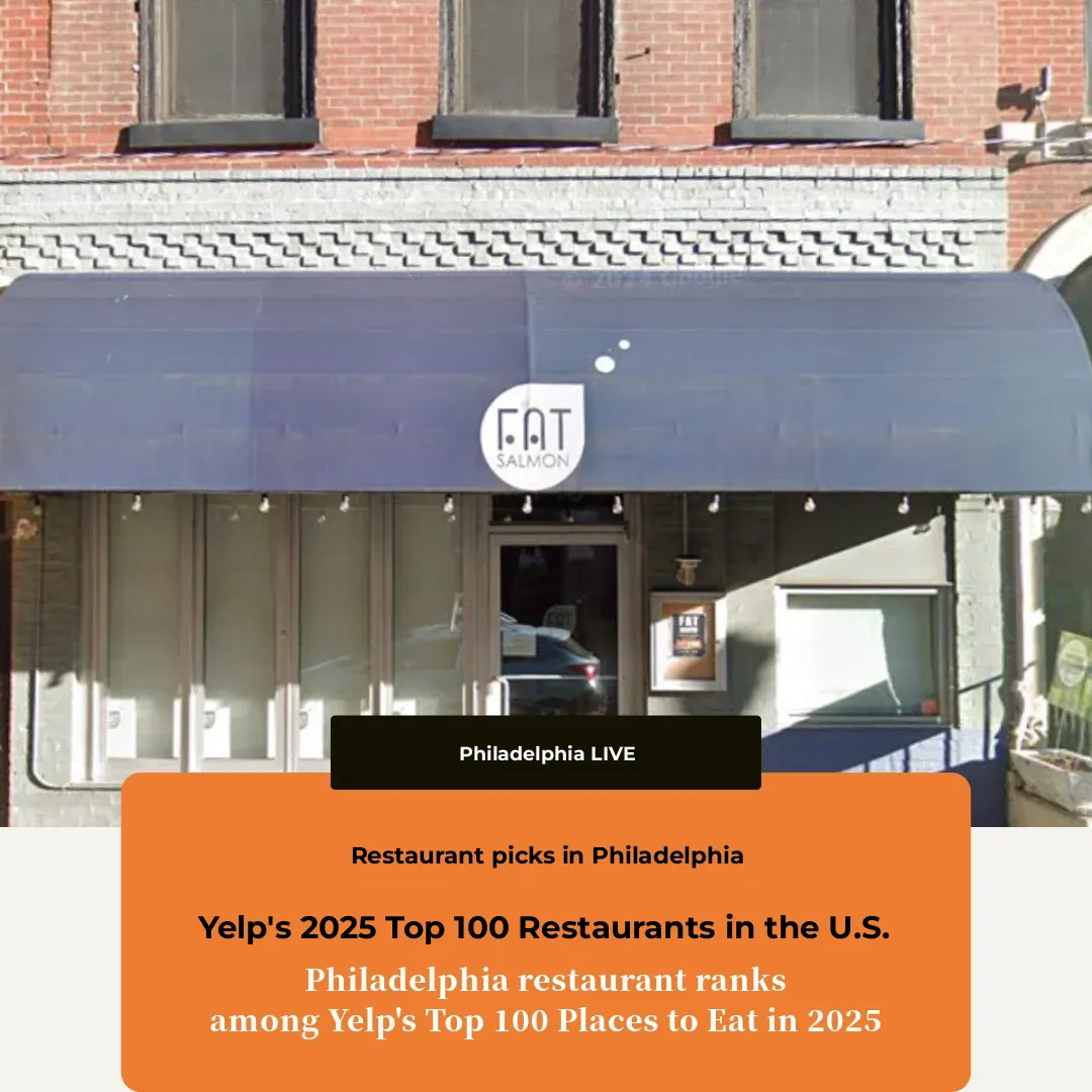 Philadelphia Restaurant Named in Yelp's 2025 Top 100 US Restaurants List