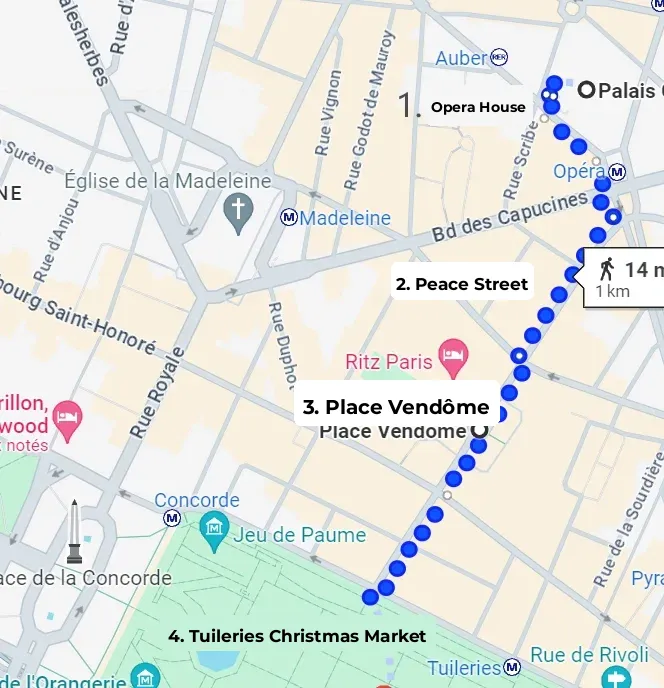 Night Tour of Paris Under Christmas Magic: This Route Has Got You Covered!