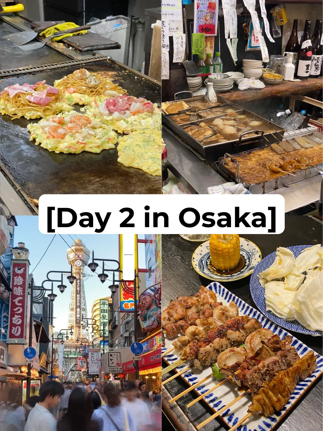 Day 2 in Osaka • Food Edition【Tsutenkaku/Shinsaibashi】🇯🇵🇲🇾