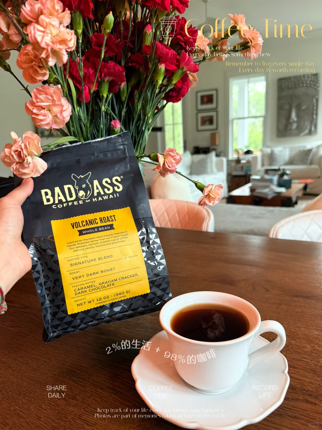 The First Bag of Fresh Coffee This Fall 🌋 Hawaiian Volcano Roast Coffee Beans