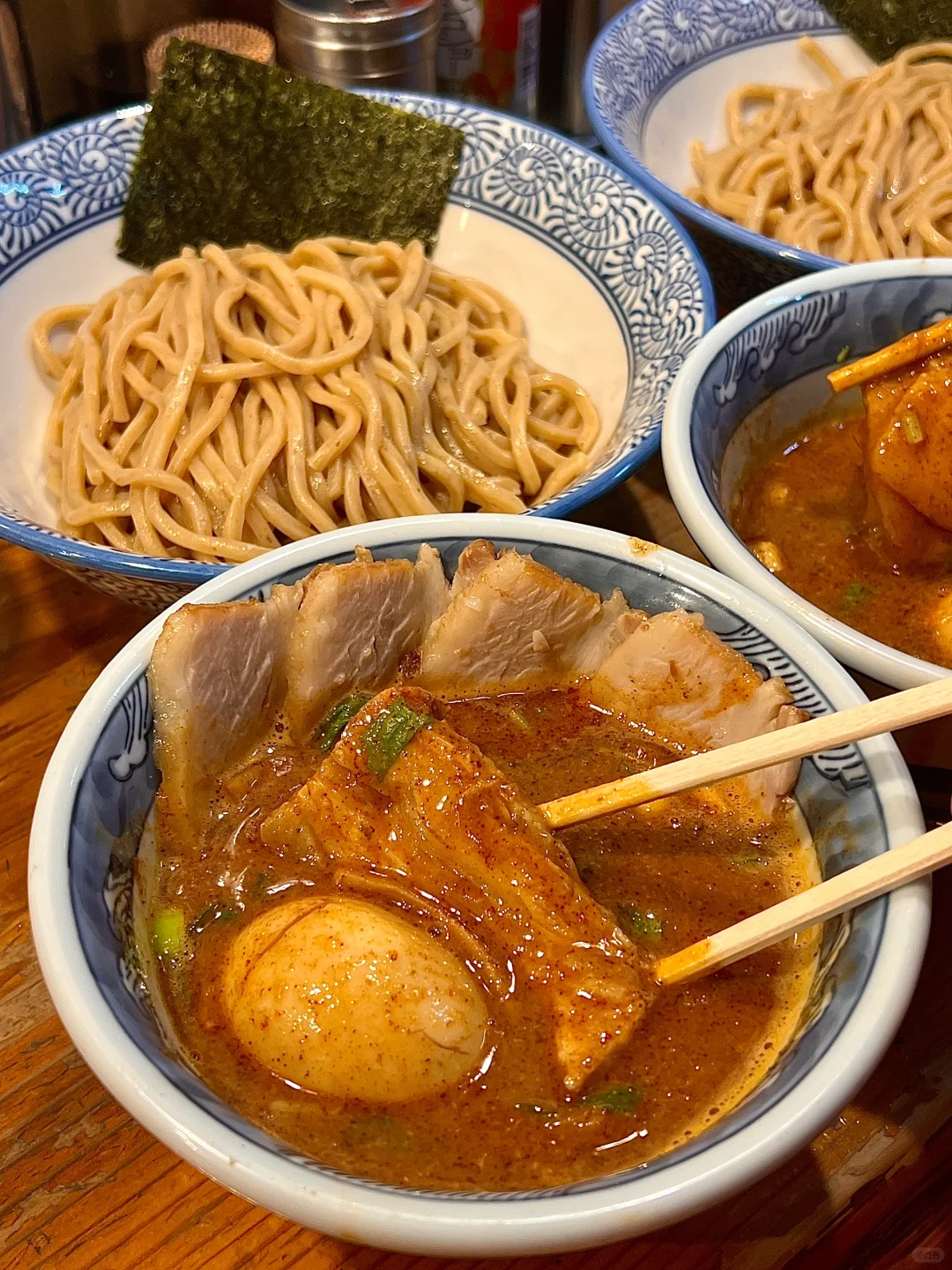 Ate this dipping ramen in Tokyo 3 times in 5 days... It's seriously so good... 😭!!