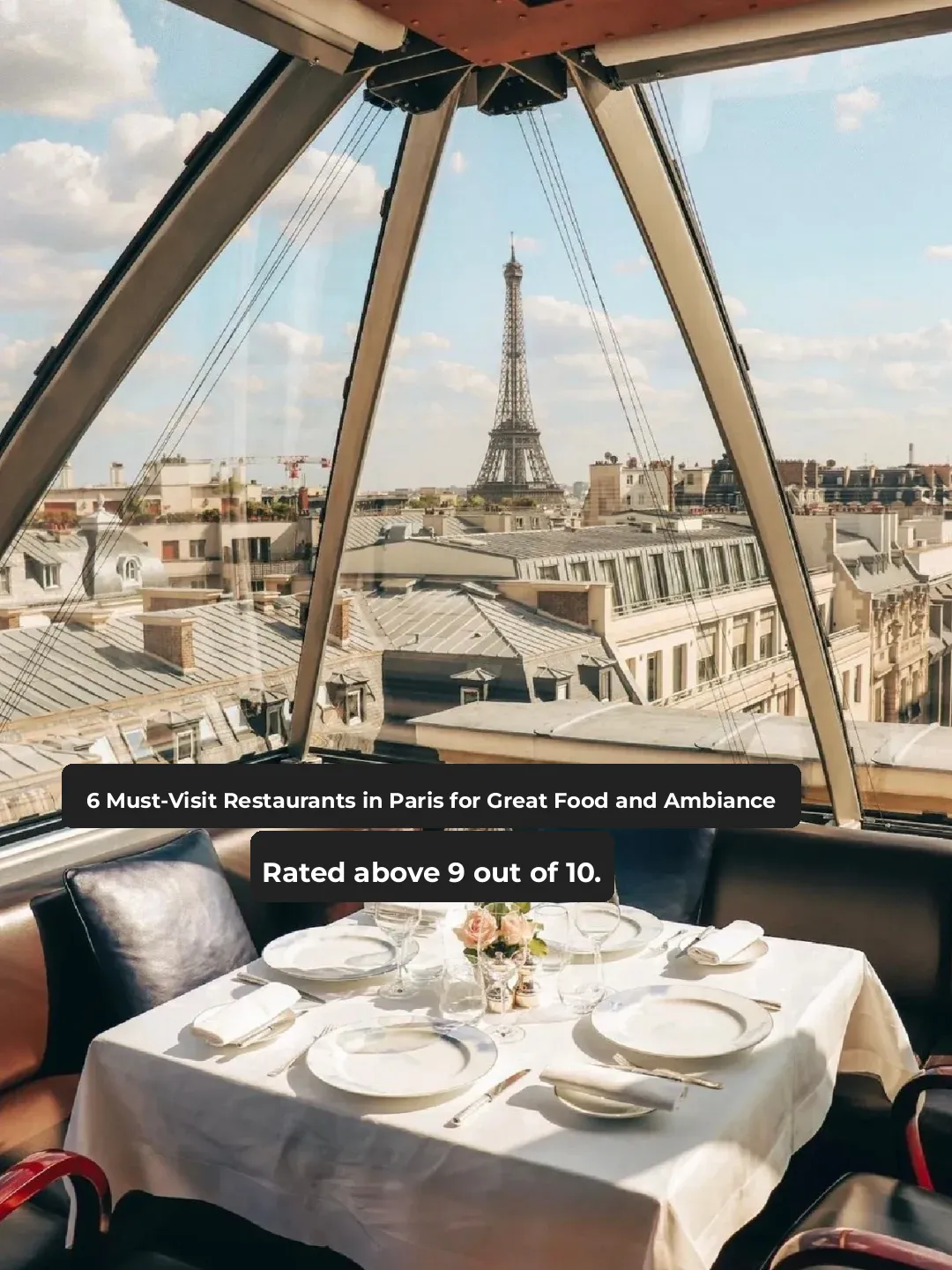 In Paris, There's Just One Thing 💐 Sharing the Most Stunning View Restaurants