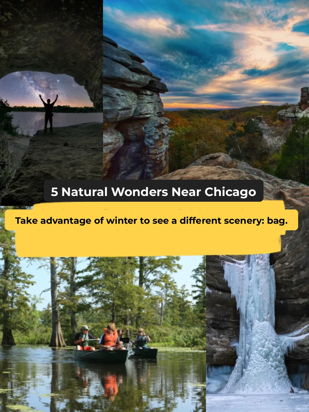 "5 Natural Wonders Near Chicago to Explore This Winter ☃️"