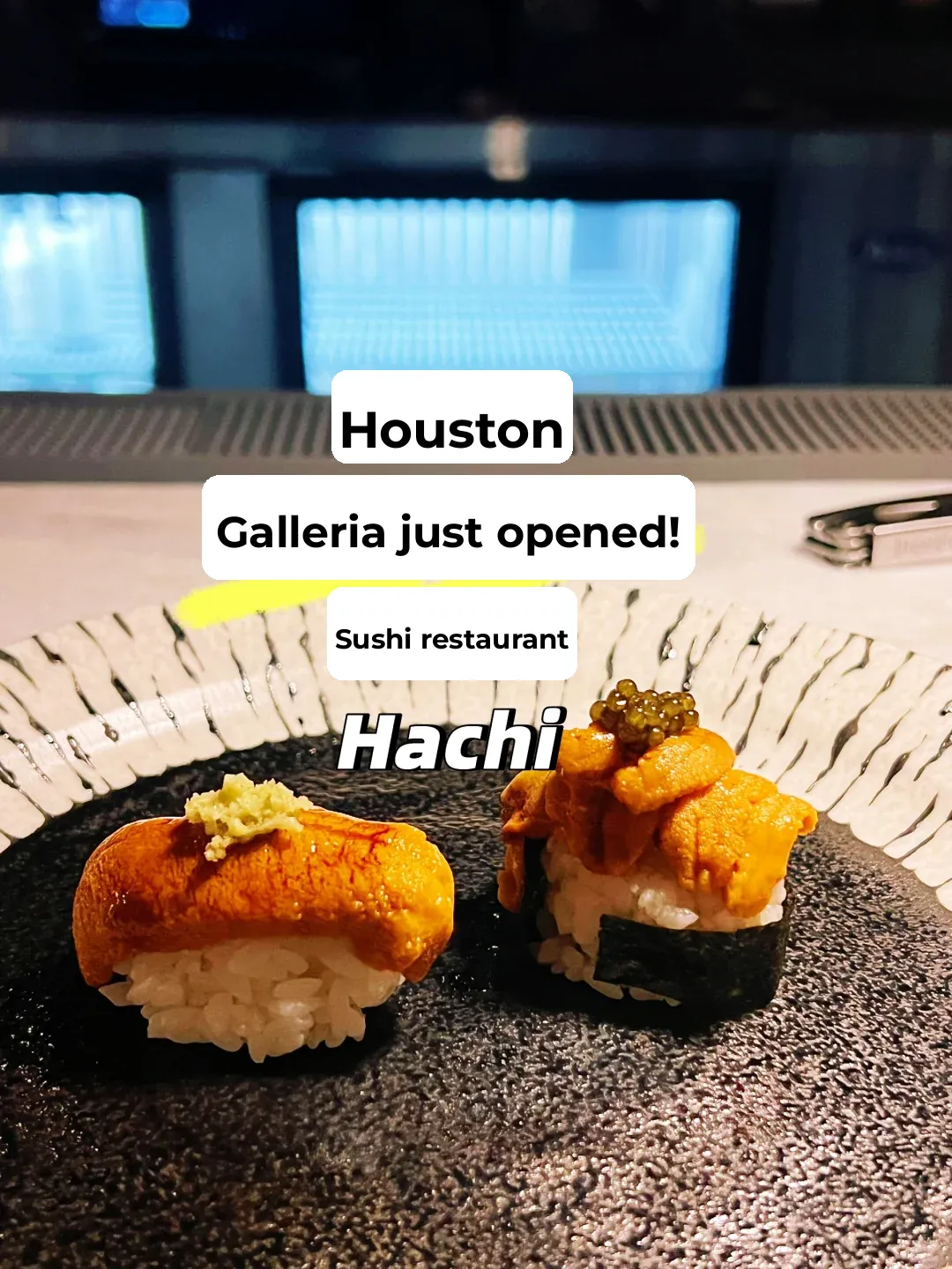 Newly opened sushi spot Hachi at Houston's Galleria is so delicious 🤤