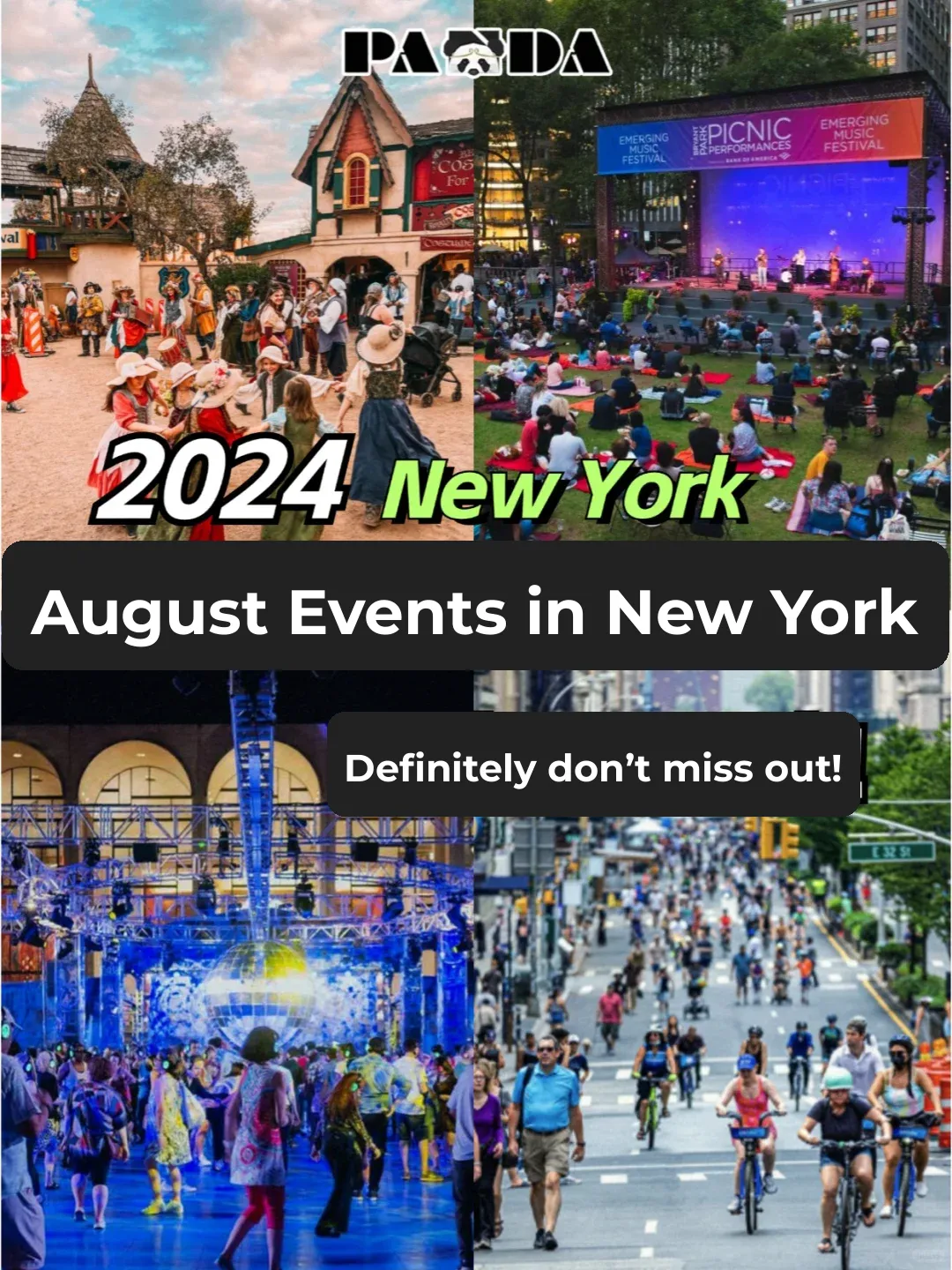 August in NYC: A Roundup of Exciting Events! So Lit 👀