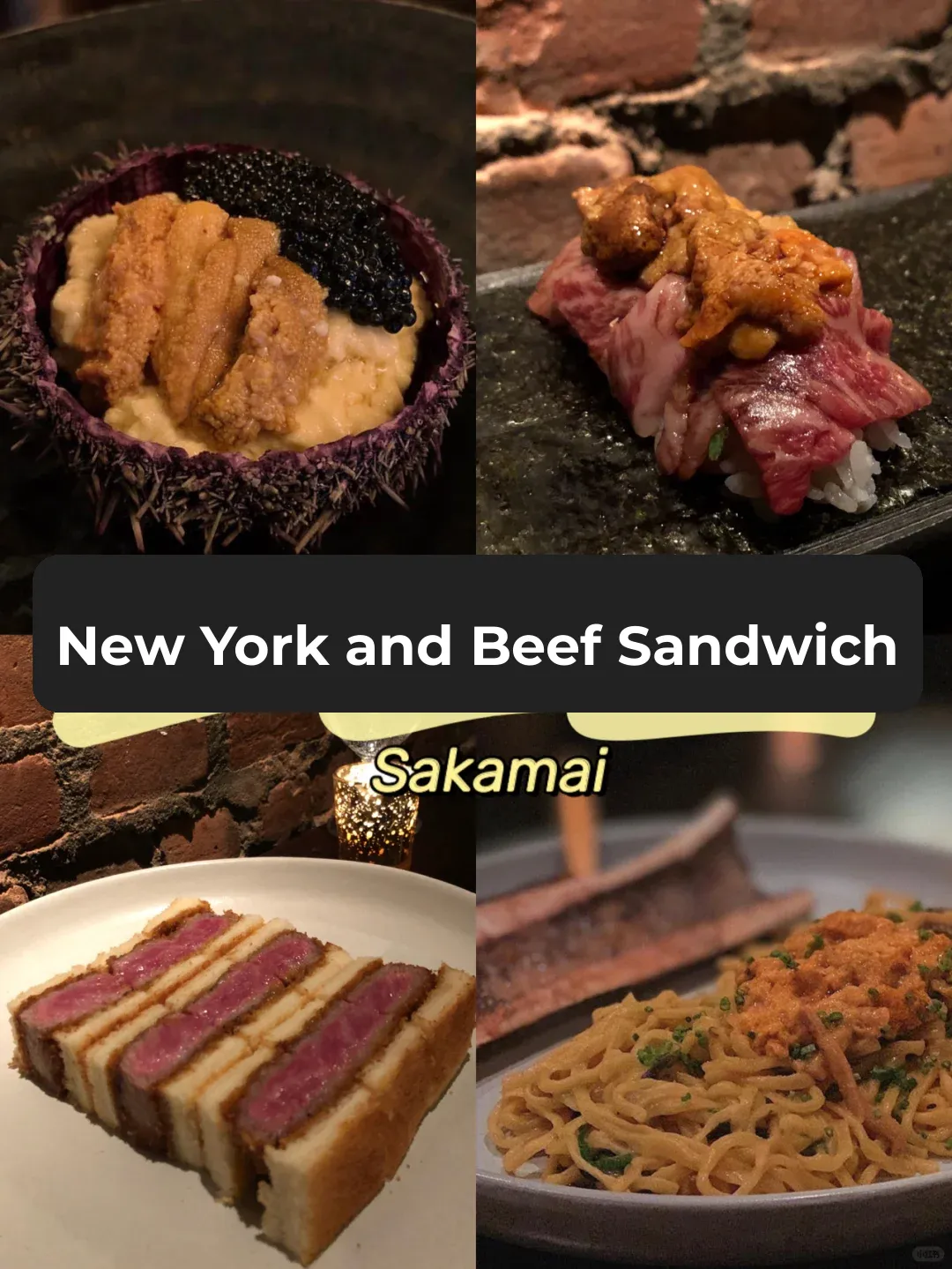 New York's Sakamai Wagyu Sandwich 🥪 Japanese Wagyu & Uni Restaurant