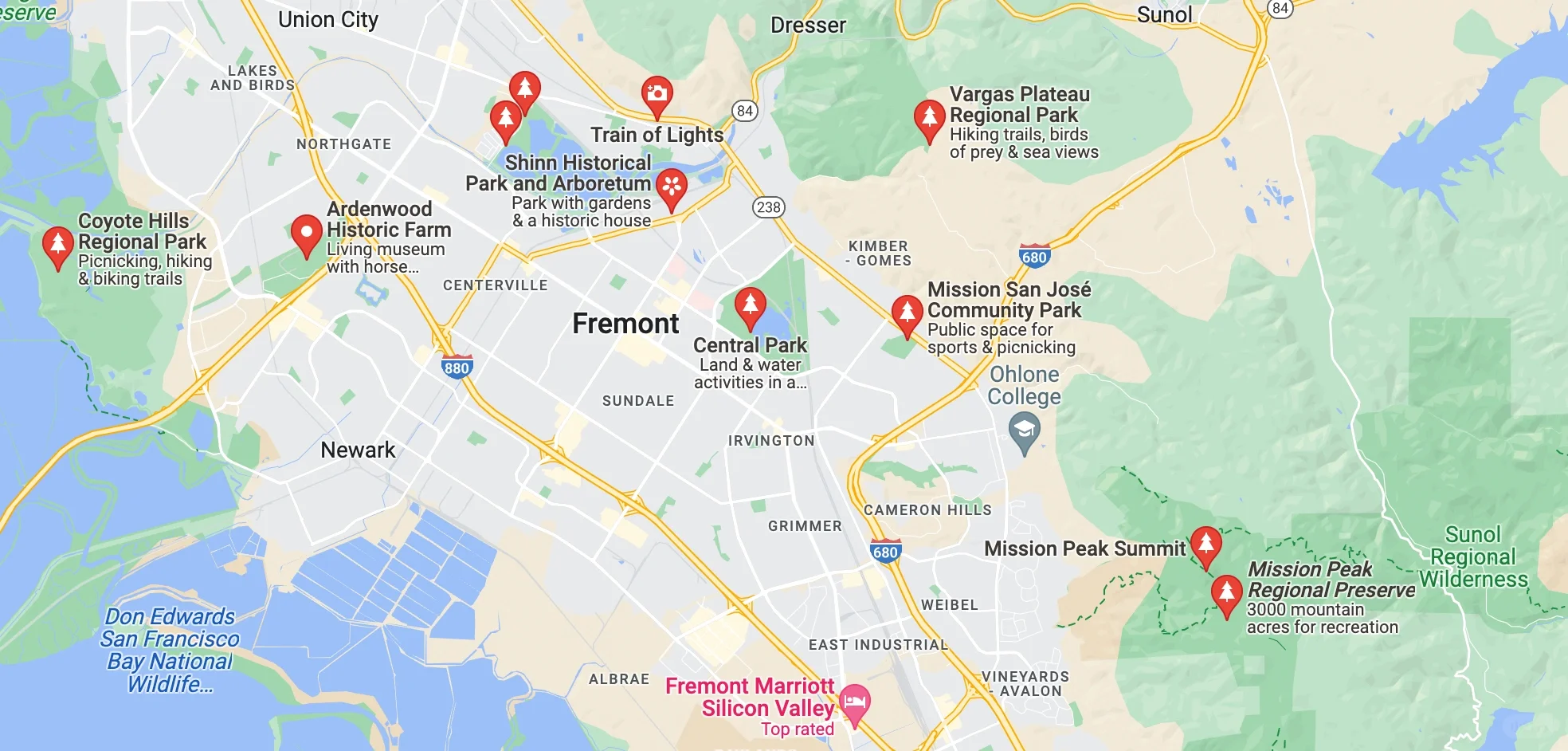 Top 10 Parks in Fremont, the East Bay's Northern Gem!