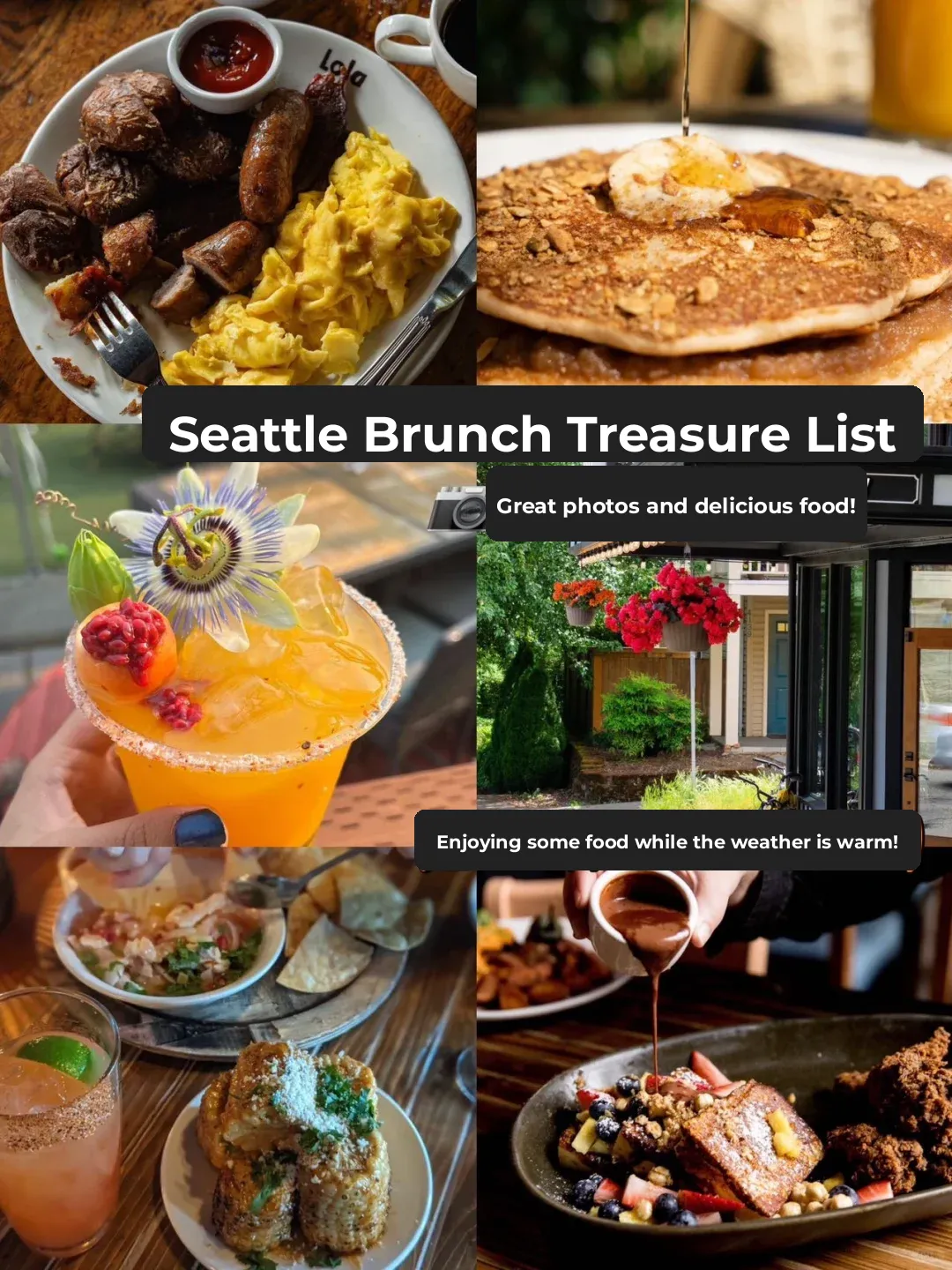 Seattle's Hidden Gem Brunch List ✨ Waiting for a Warm Sunny Day to Dive In ~