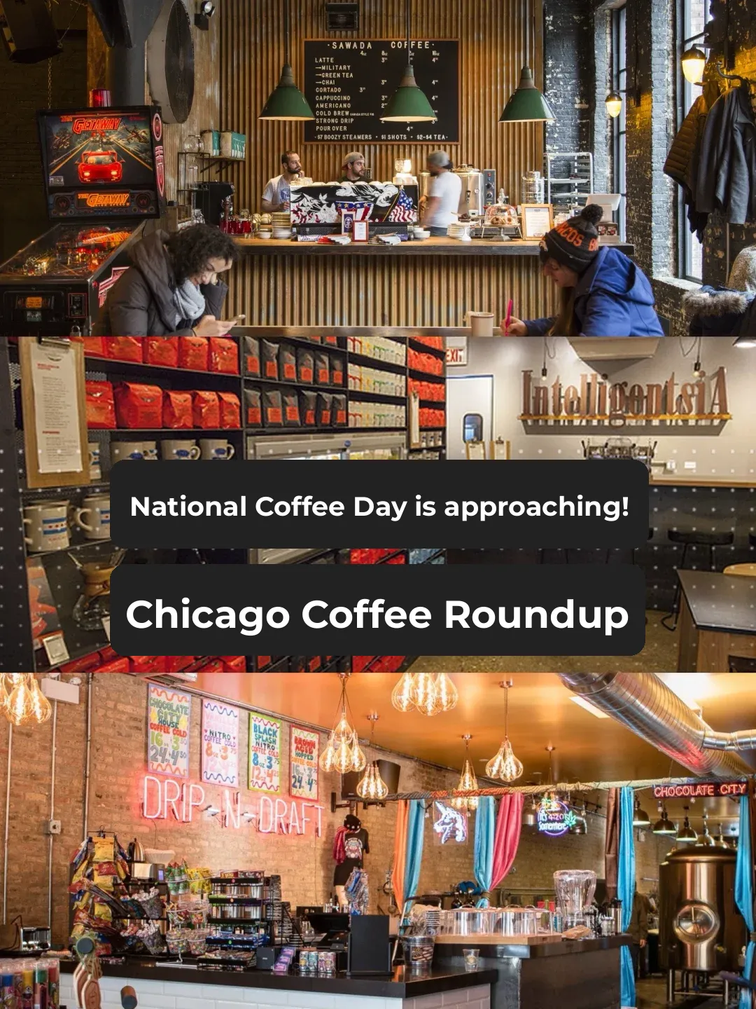 "National Coffee Day is Approaching‼️ Get the Scoop on Chicago's Coffee Scene First ☕️"