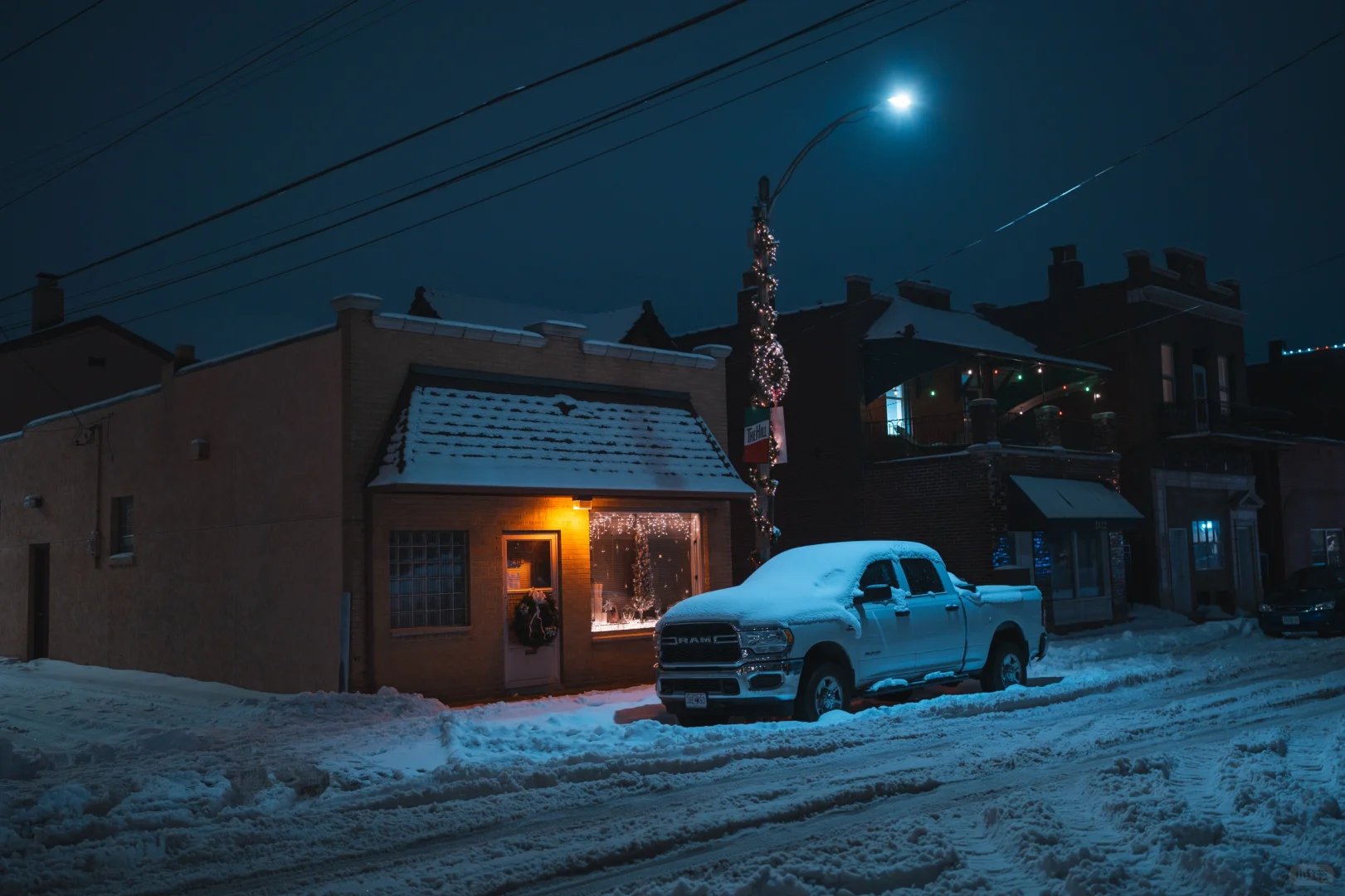 Snowy Night in St. Louis | A Taste of Italian Village Charm