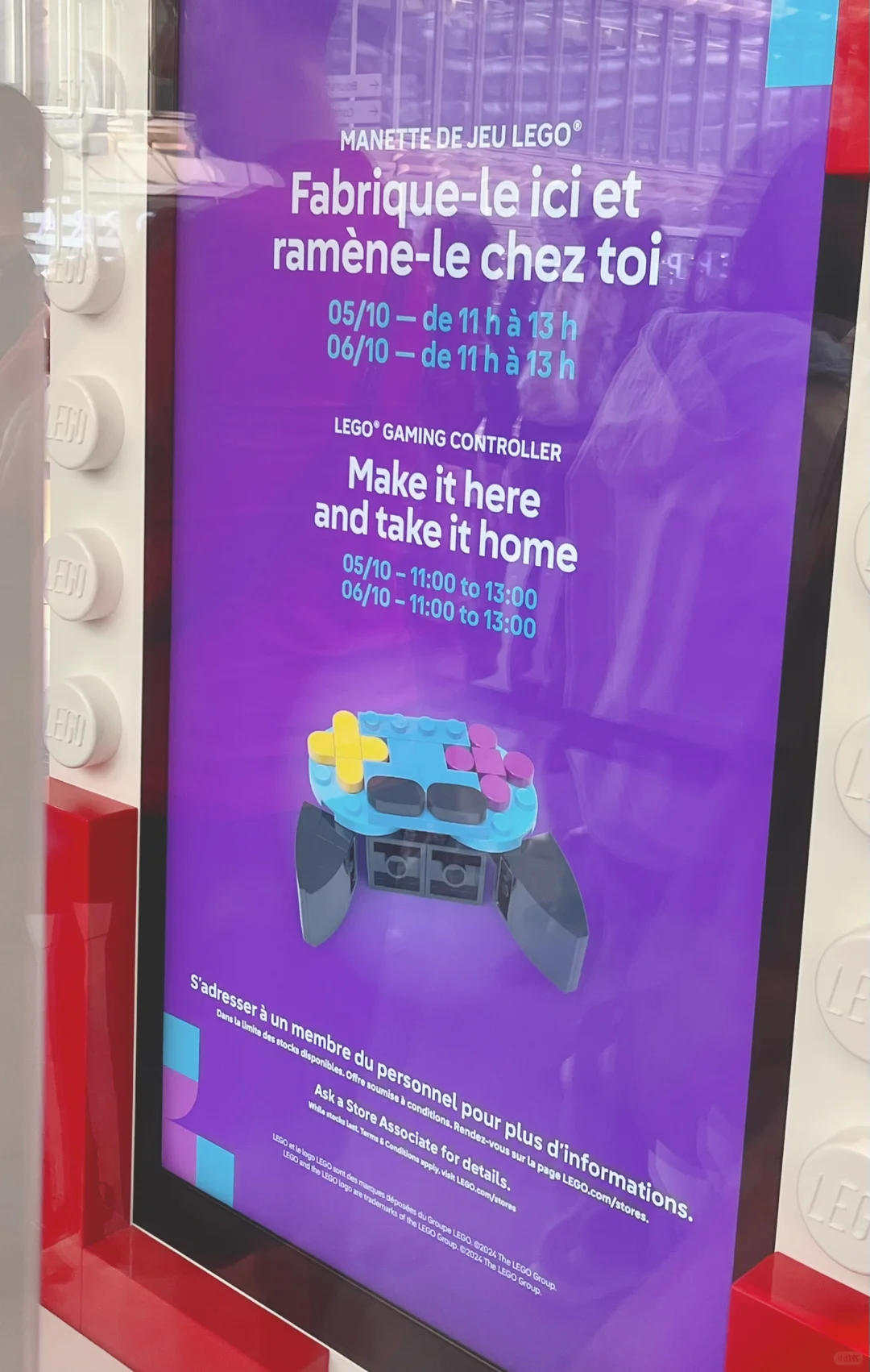 🇫🇷 Paris · Free Lego Build Event: Gaming Controller 🎮