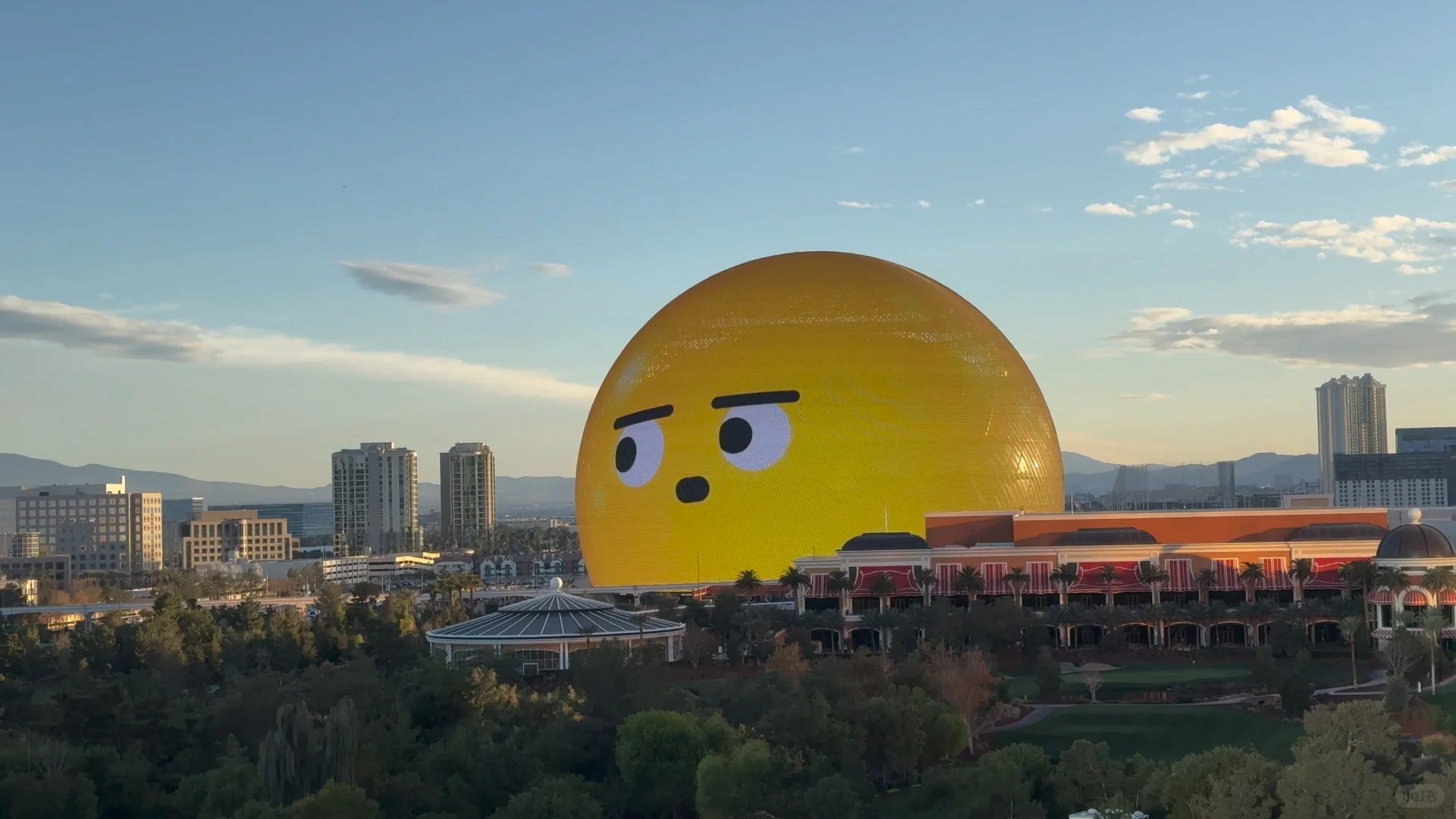The big ball in Las Vegas is super cute and adorable.