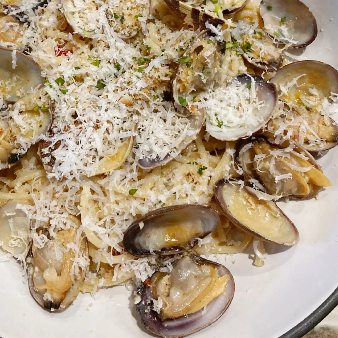 Tried the freshest clam pasta ever!