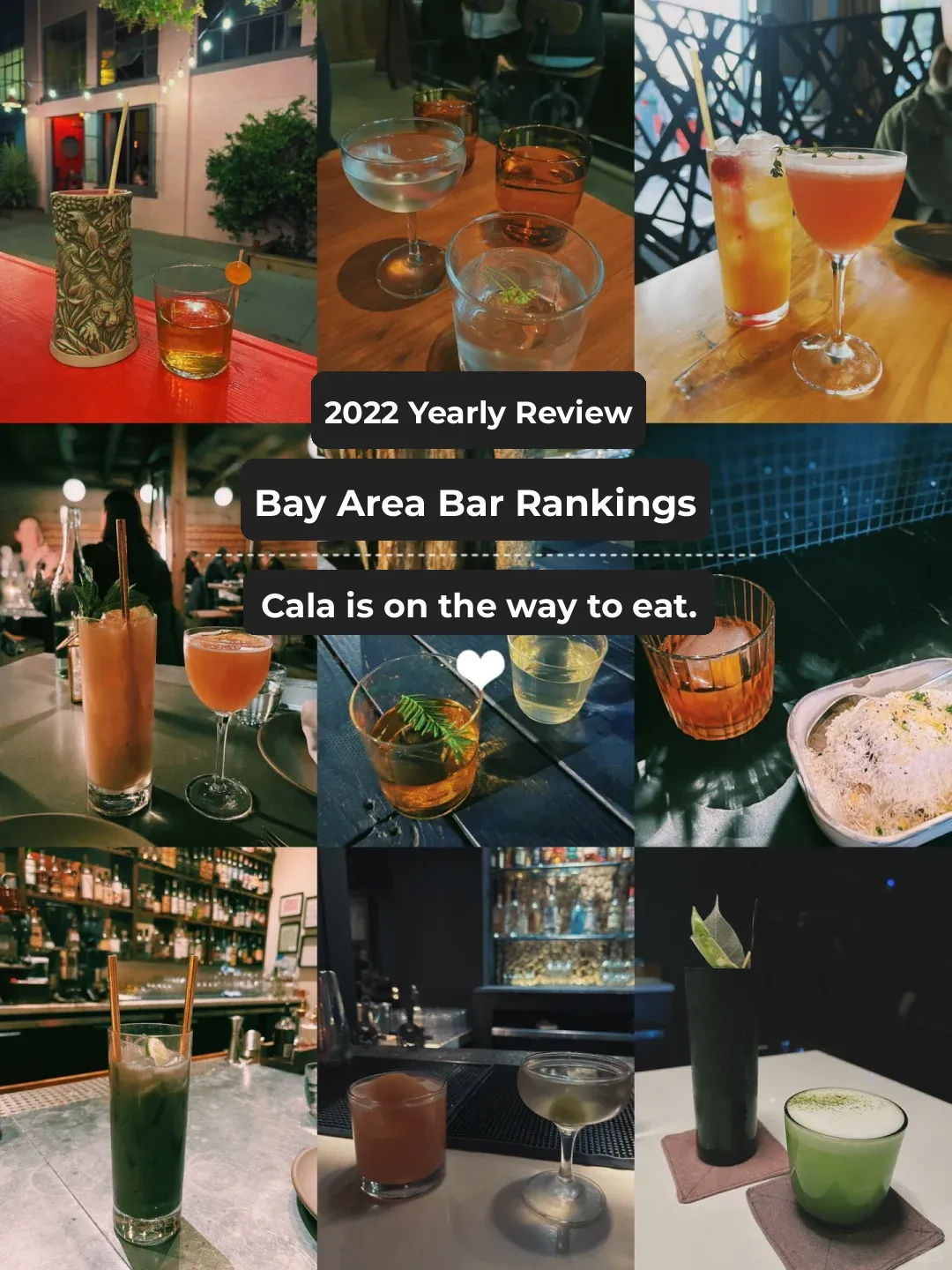 2022 Bay Area Cocktail Bar Rankings
