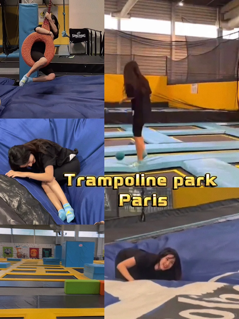 🇫🇷 Big Paris Trampoline Park | Ultimate Stress-Relief & Fat-Burning Experience