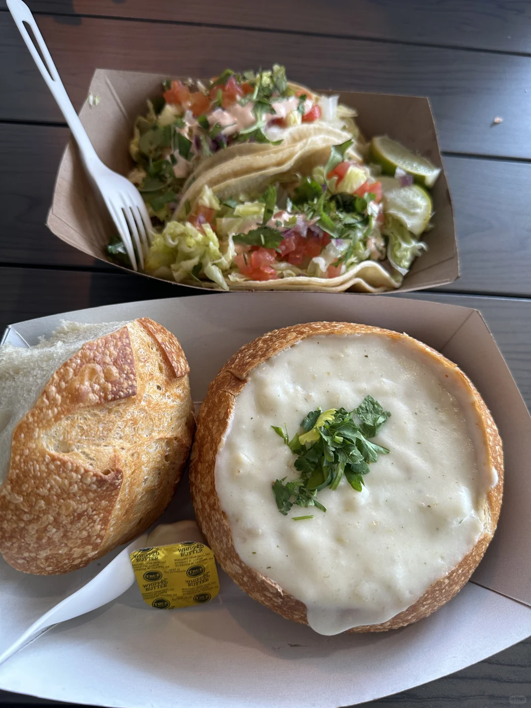 Creamy Clam Chowder at San Francisco's Fisherman's Wharf
