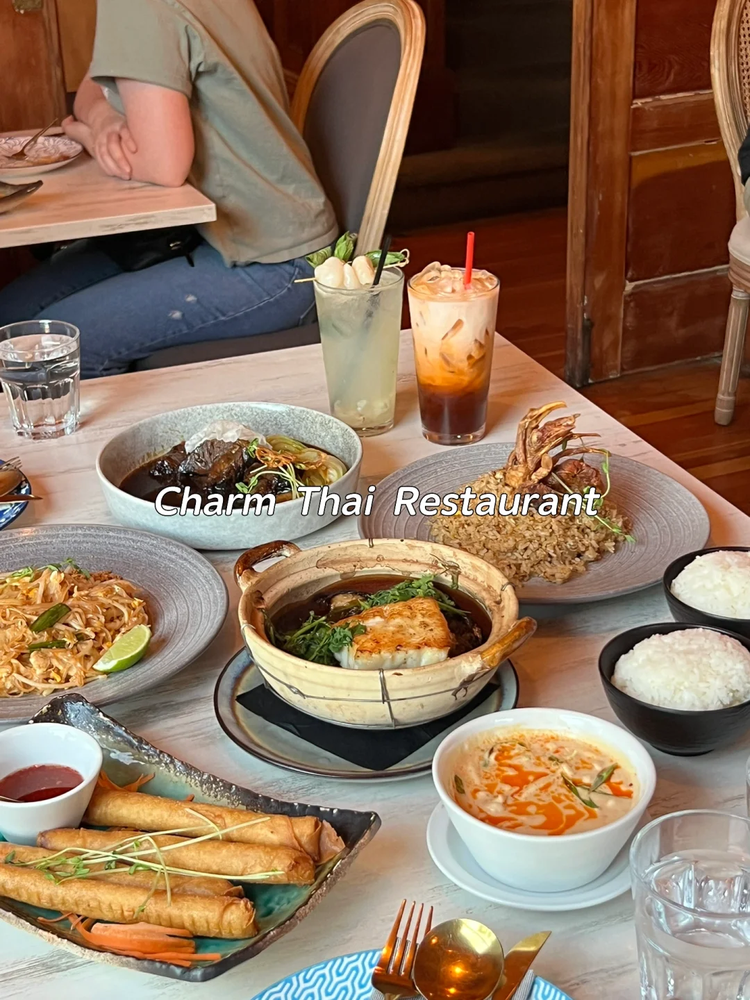 📍Exploring Charm Thai Restaurant in Portland!