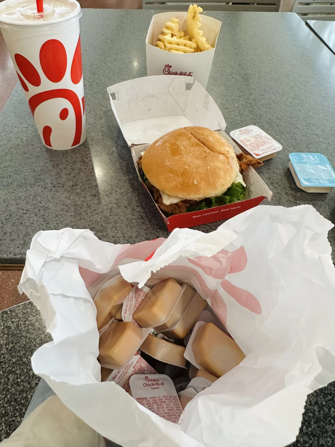 The Incident at Detroit Airport Chick-fil-A Where They Gave Me a Pound of Sauce