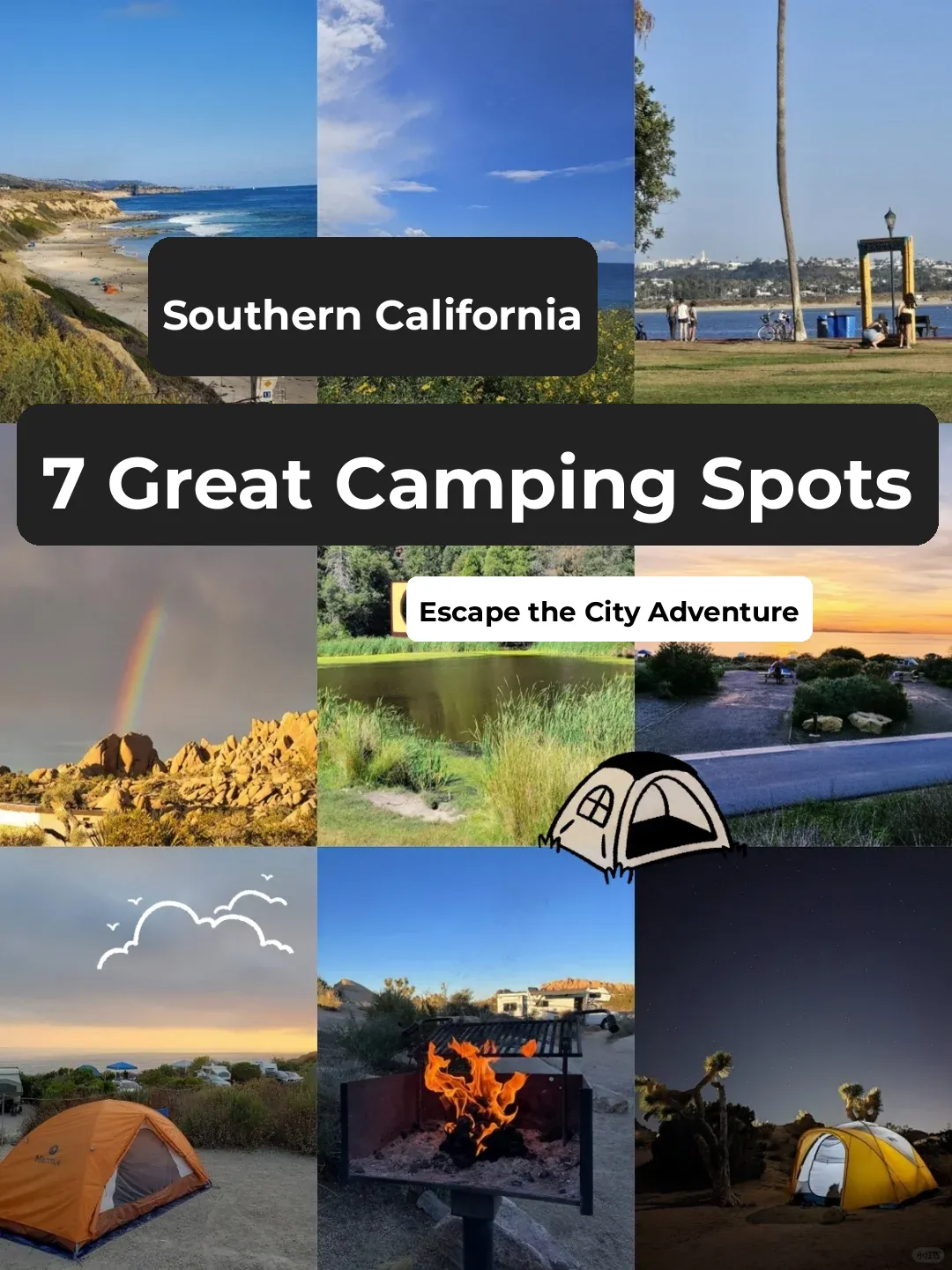 7 Epic Camping Spots in SoCal 🏕️