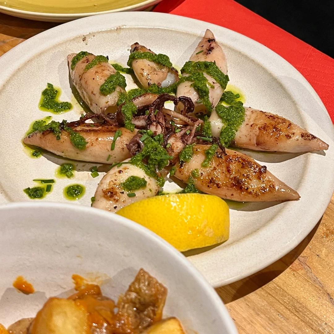 Parisian Tapas That Outshine Freddy's: Squid, Razor Clams, and Jumbo Shrimp