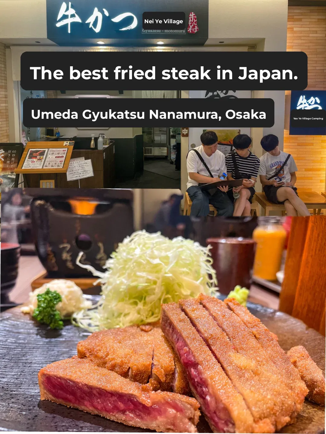 Must-Try Fried Beef Steak Spot in Osaka, It's Absolutely Delicious!
