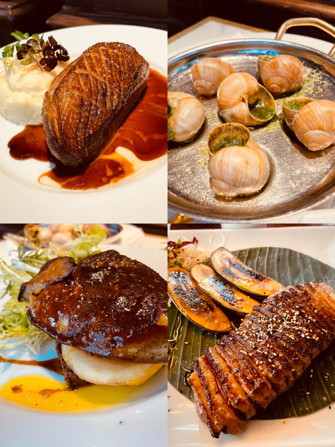 Must-Try French Cuisine in Paris | Pan-Seared Duck Breast + Foie Gras + Escargots
