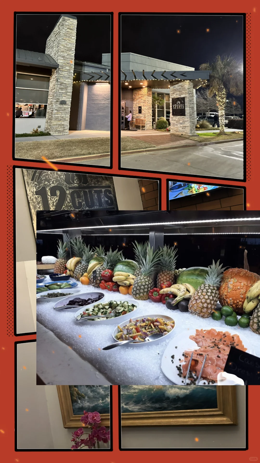 Just found another delicious Brazilian BBQ spot—grilled pineapple is so good! 😋