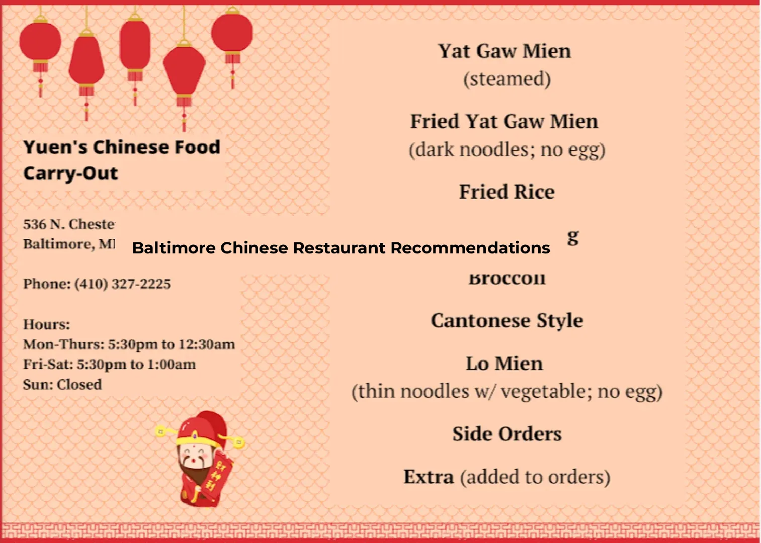 Baltimore Chinese Restaurants