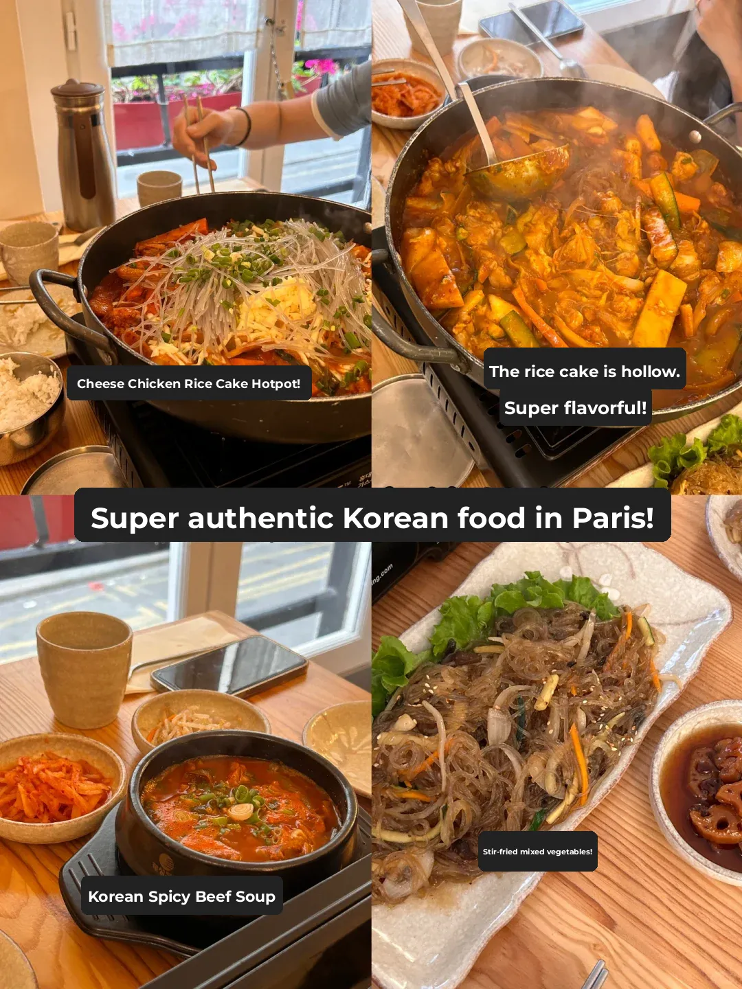 🇫🇷 Paris Korean Food | This Place's Tteokbokki with Cheese and Stir-Fried Mixed Vegetables is Unbeatable!