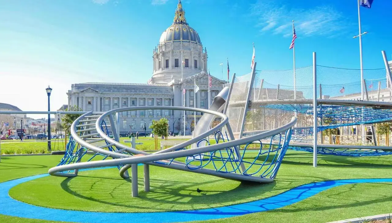 Helen Diller Civic Center Playground in Downtown San Francisco