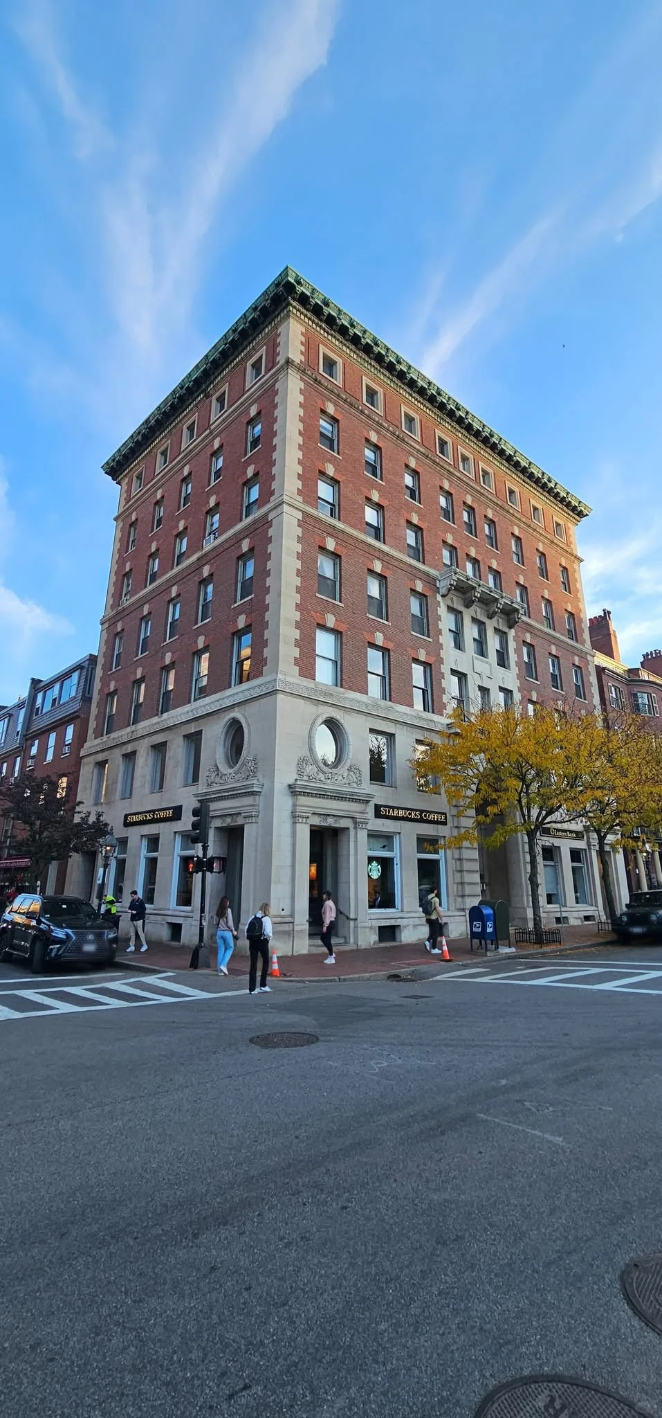 Where is the first Starbucks in Boston?