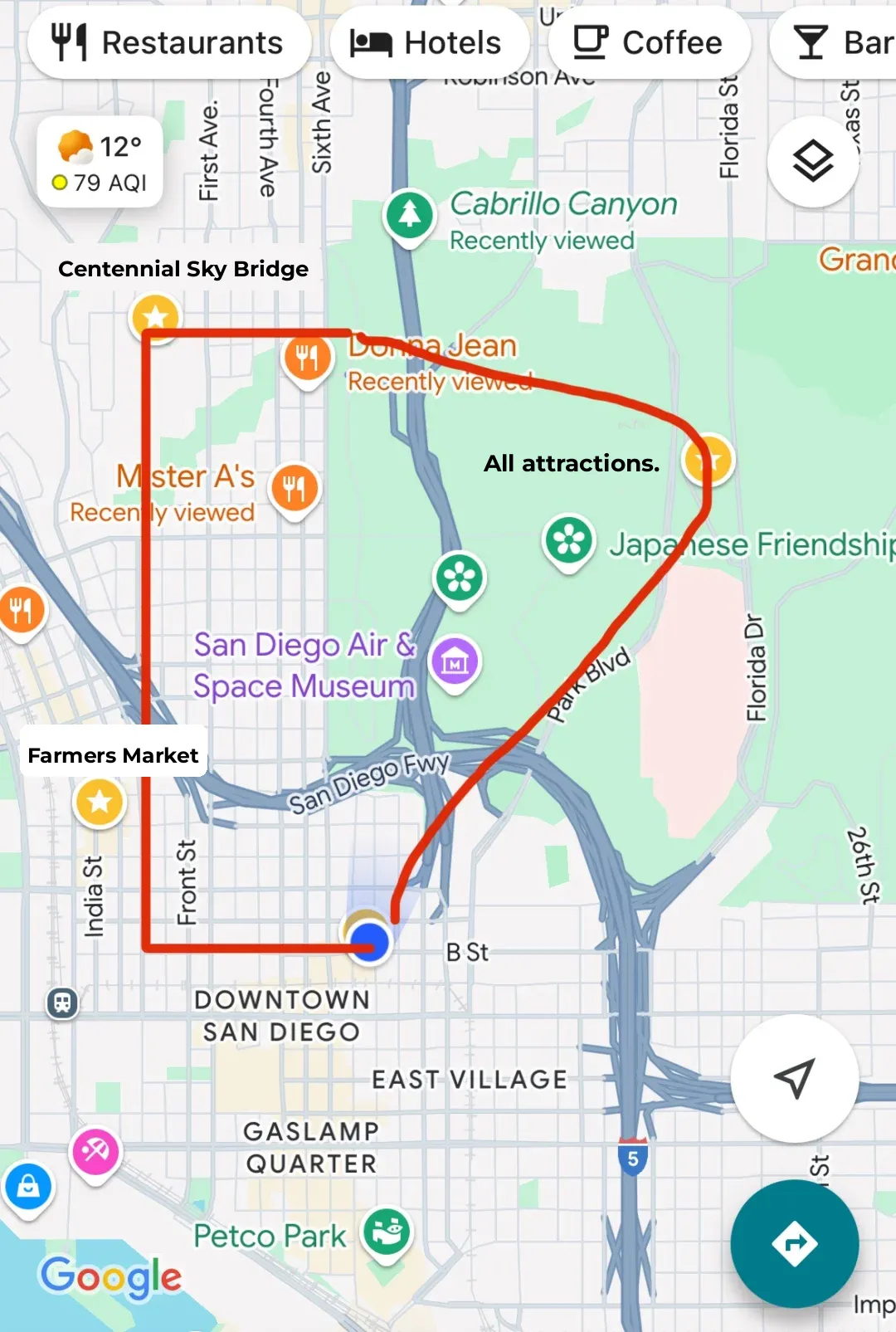 A Day of City Walk in San Diego