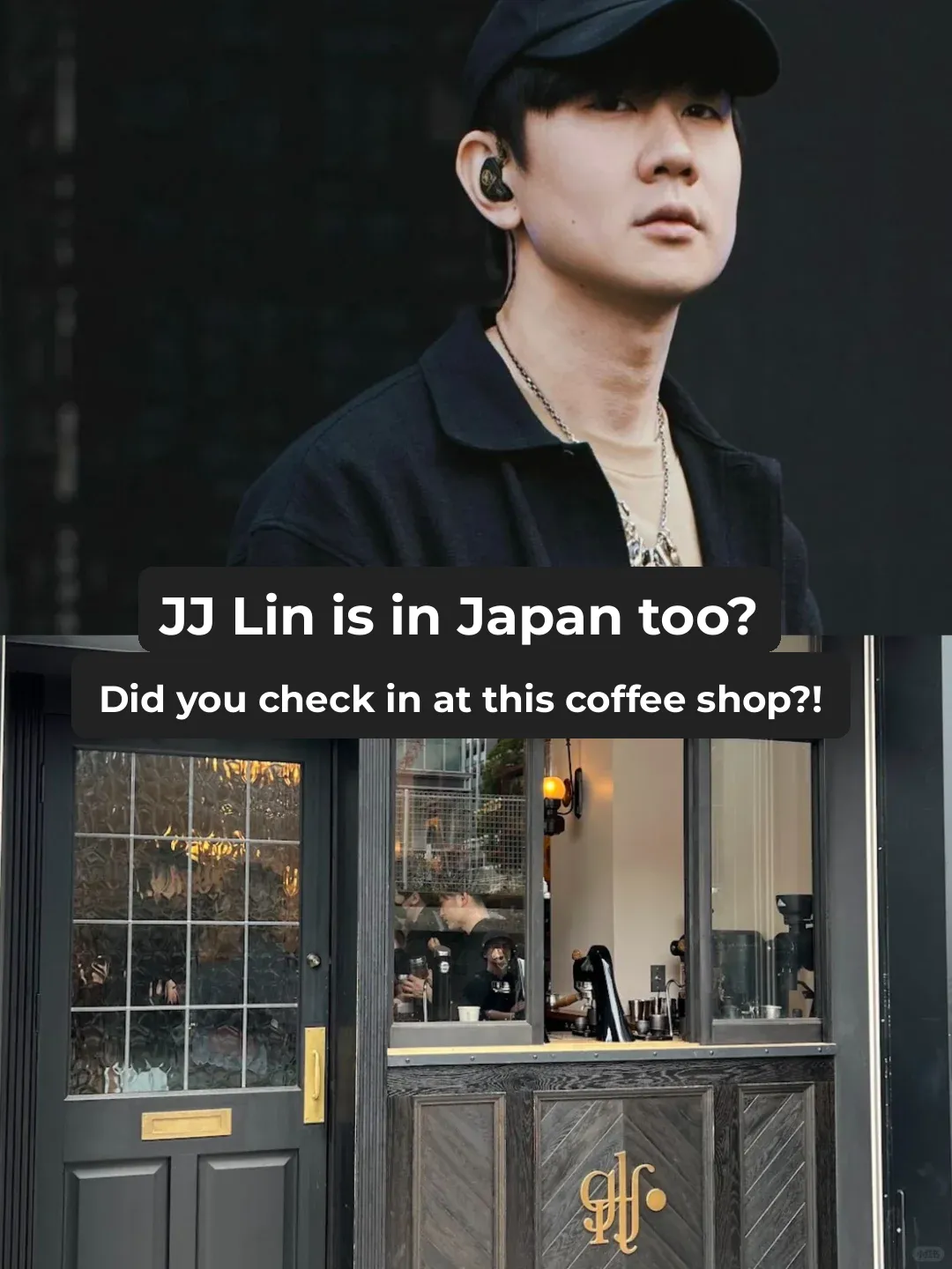 Did JJ Lin also come to Japan? He checked out this Tokyo café?!