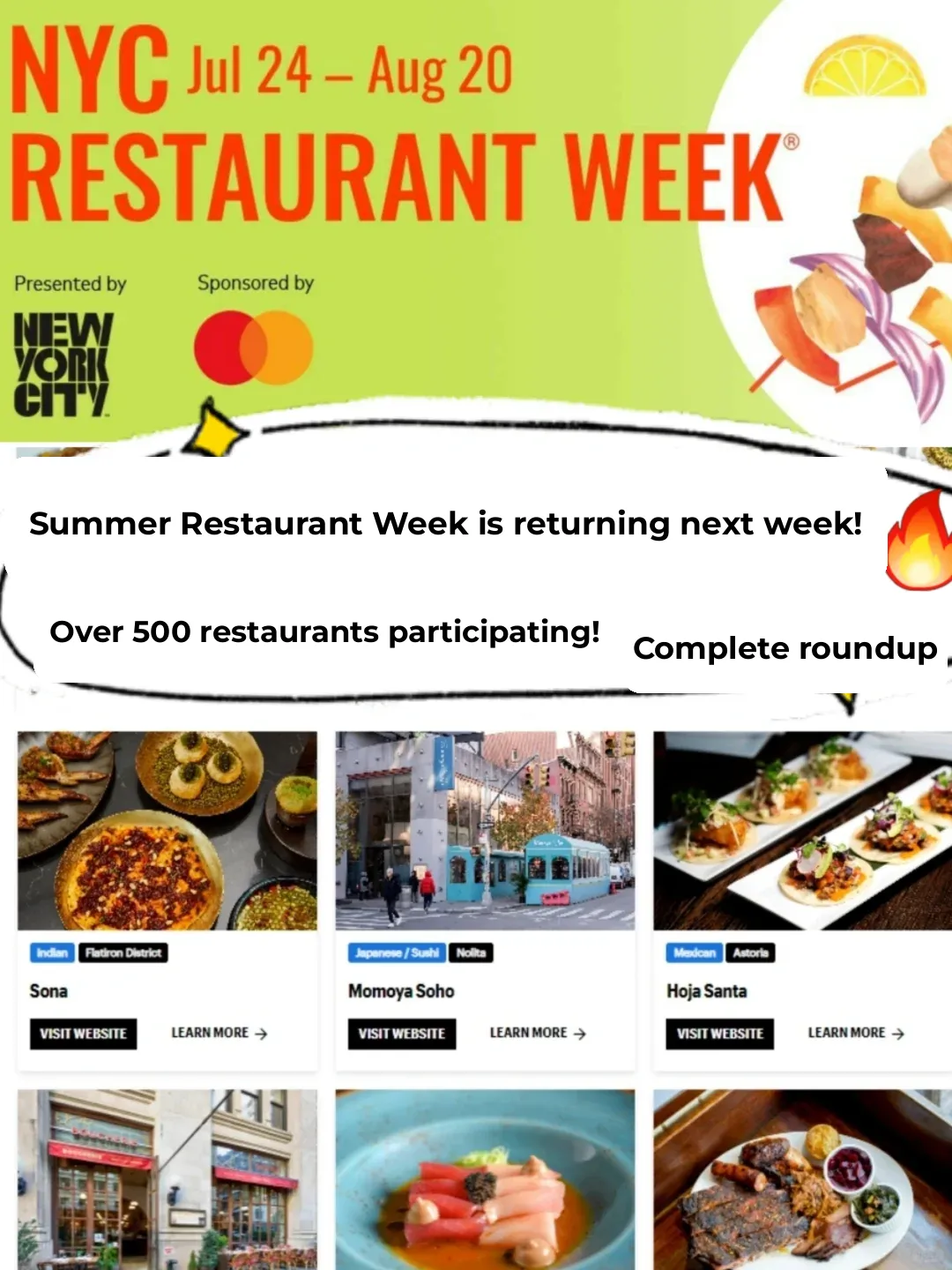 NYC Restaurant Week is Back! 🔥 500+ Eateries at Bargain Prices