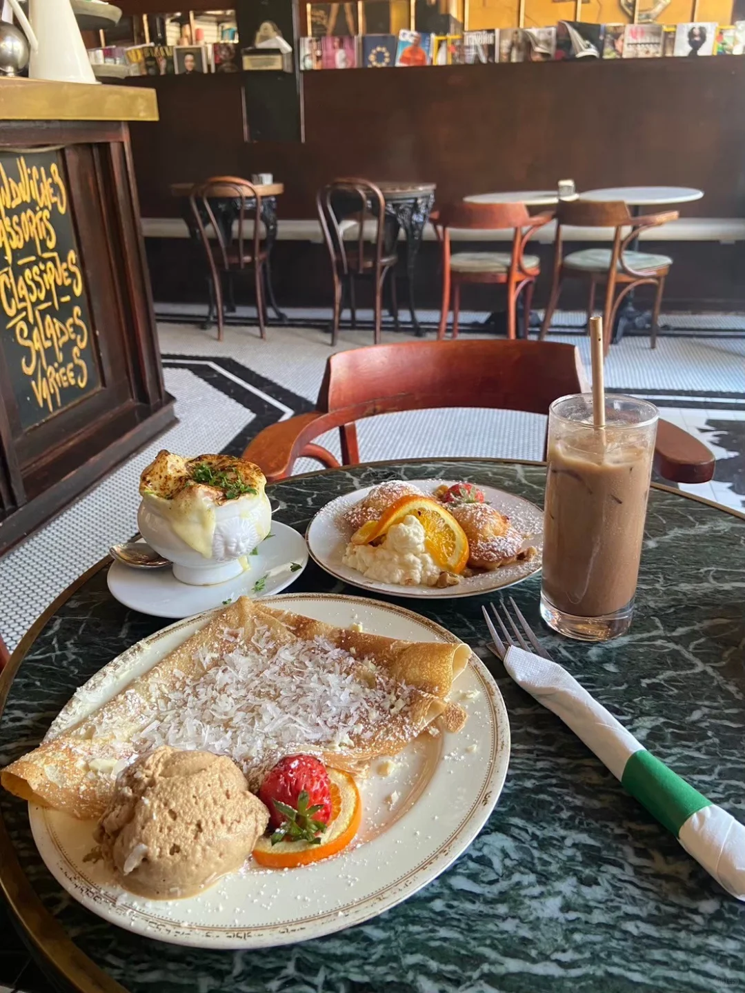 🇺🇸QT in Miami｜À la Folie Café French