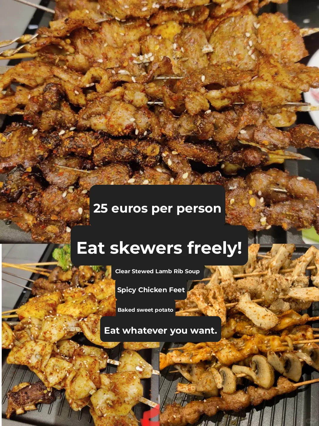 Paris Eats | All-You-Can-Eat BBQ Skewers & Lamb Stew for €25