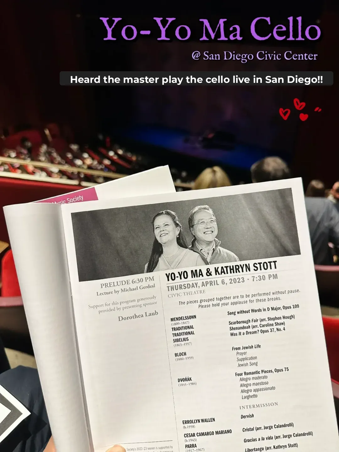 SD｜Finally Experienced Yo-Yo Ma’s Live Cello Performance‼️