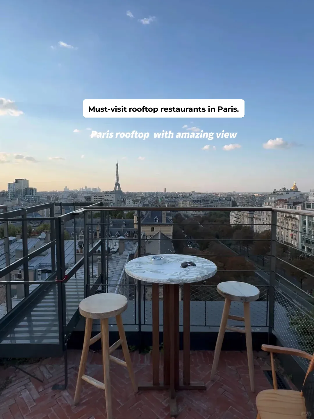 Paris Rooftop Dining | Unbeatable Views | Must-Save
