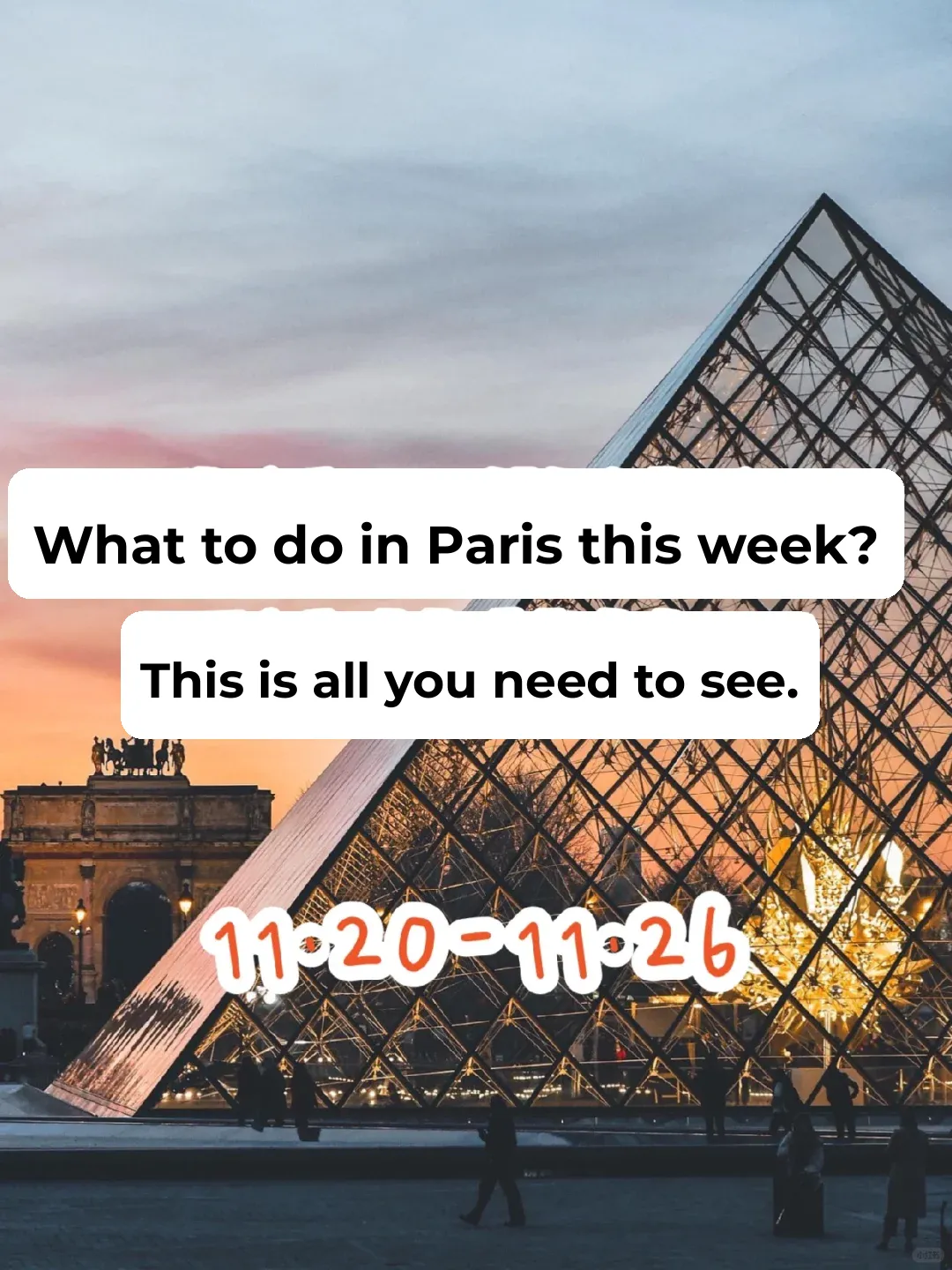 Paris Weekly Events Guide, Including Dates and Locations