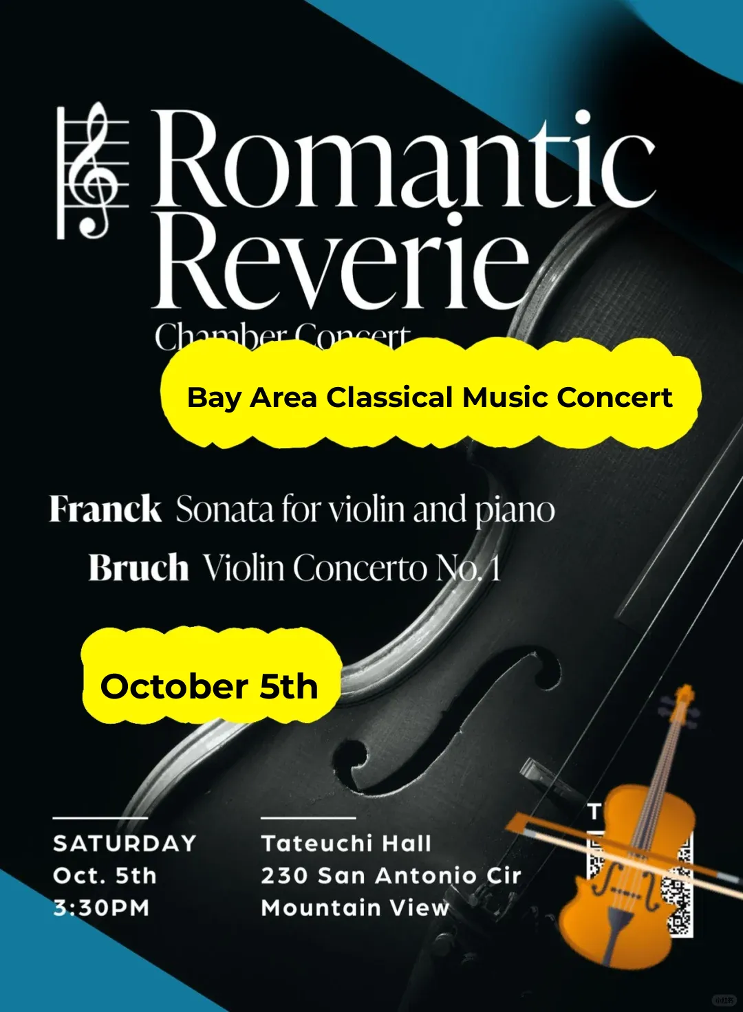 "October Classical Music Concert in the Bay Area – An Indoor Experience!"