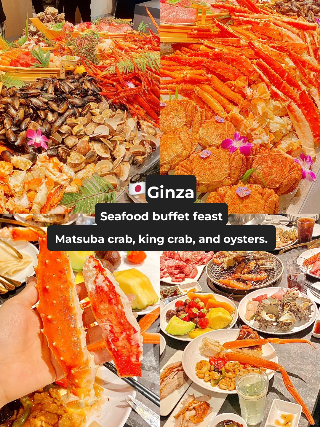 🇯🇵 In Tokyo's Ginza ‼️ The Ultimate Seafood Buffet 🦀️ King Crab