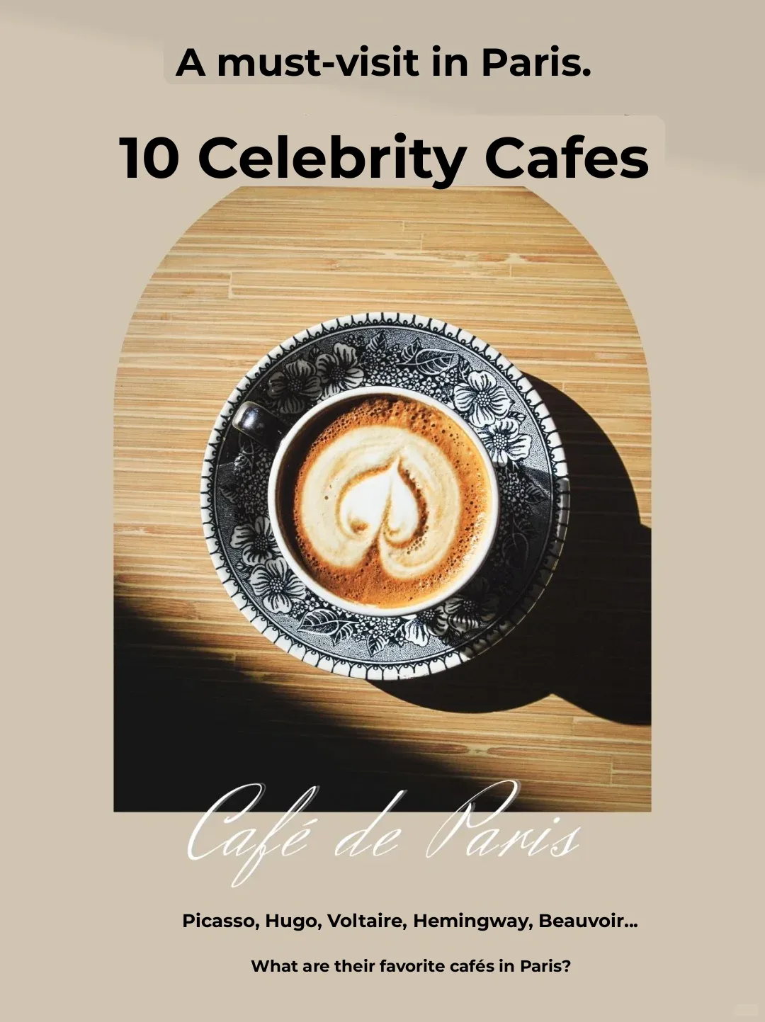 Top 10 Must-Visit Celebrity Cafés in Paris 📍