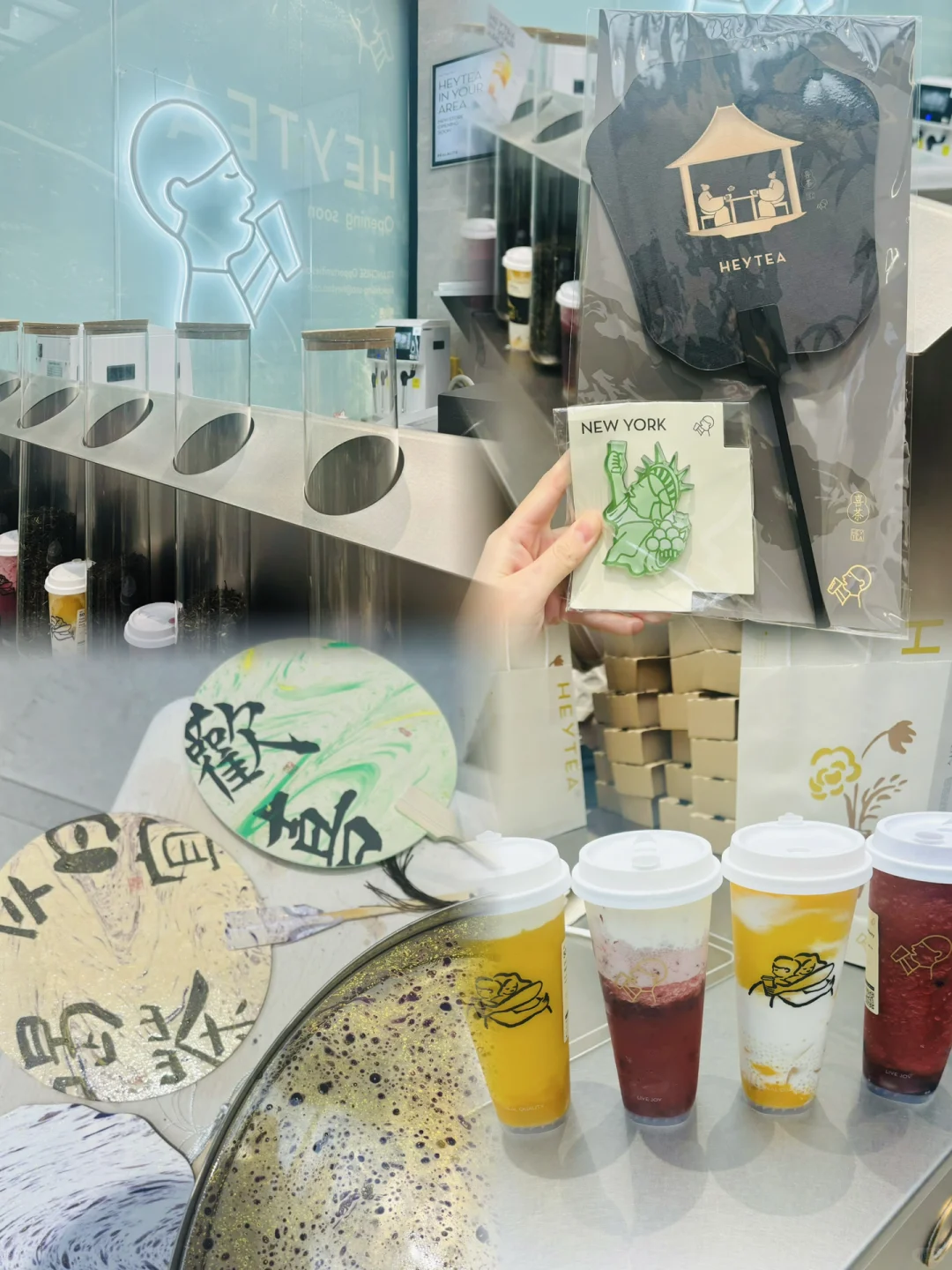 A New Ink-Wash Themed HEYTEA Opens in Manhattan's Koreatown! The Fleshly Waxberry Drink is a Must-Try!